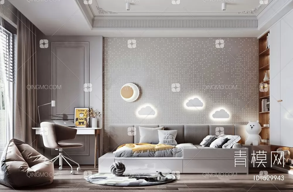 BED FOR KID – 3D MODELS – 303 – PRO