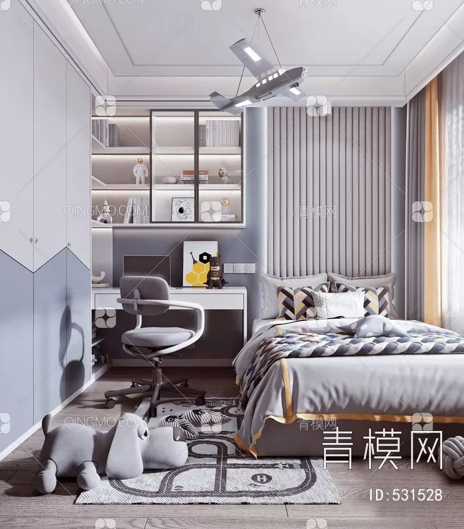 BED FOR KID – 3D MODELS – 307 – PRO