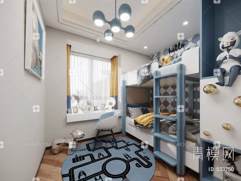 BED FOR KID – 3D MODELS – 309 – PRO