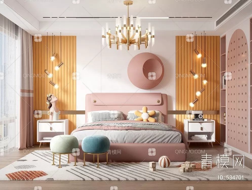 BED FOR KID – 3D MODELS – 314 – PRO