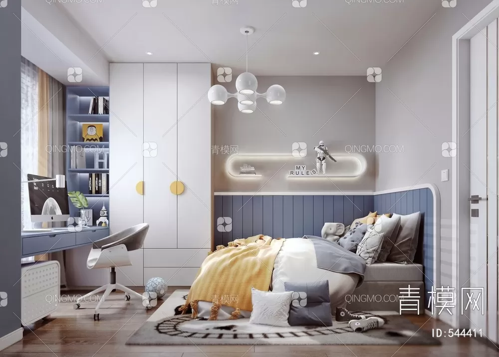 BED FOR KID – 3D MODELS – 328 – PRO