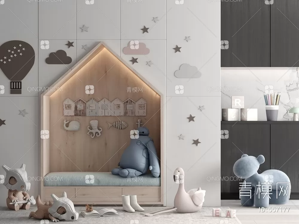 BED FOR KID – 3D MODELS – 337 – PRO