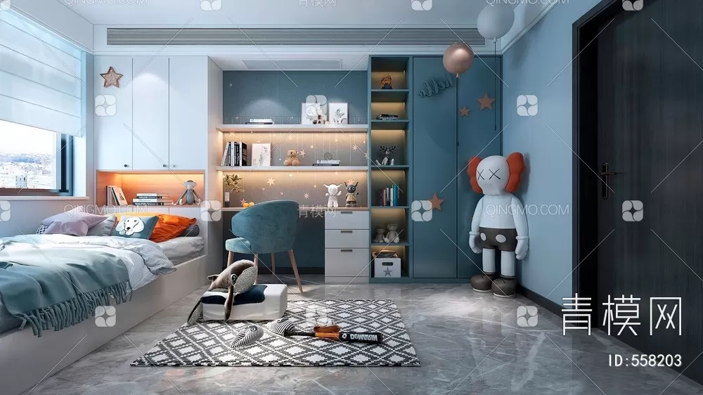 BED FOR KID – 3D MODELS – 341 – PRO