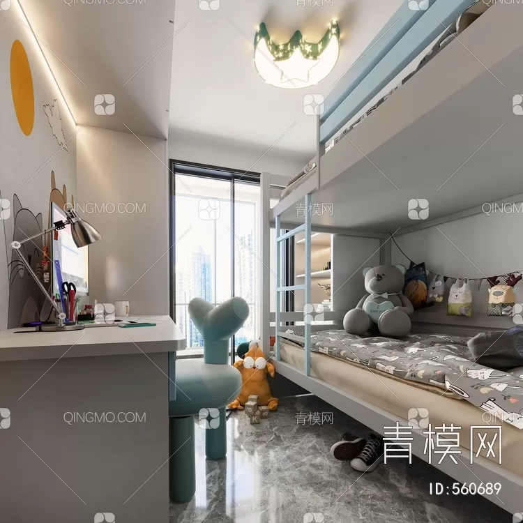 BED FOR KID – 3D MODELS – 343 – PRO