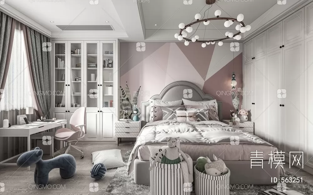 BED FOR KID – 3D MODELS – 345 – PRO