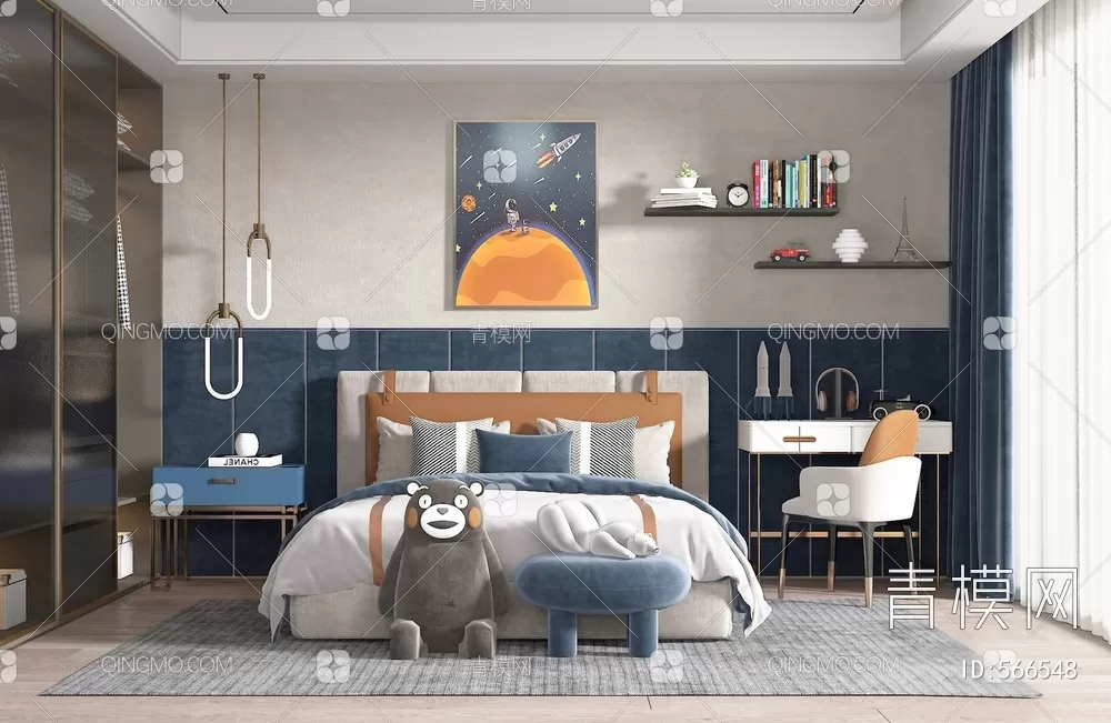 BED FOR KID – 3D MODELS – 349 – PRO