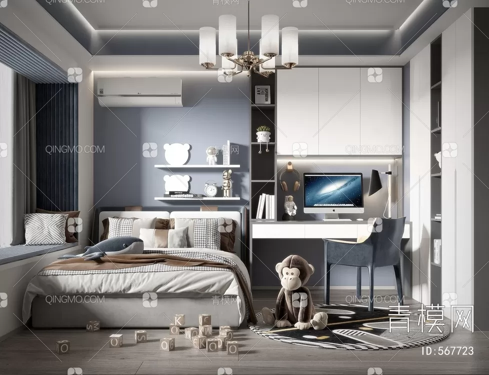 BED FOR KID – 3D MODELS – 354 – PRO