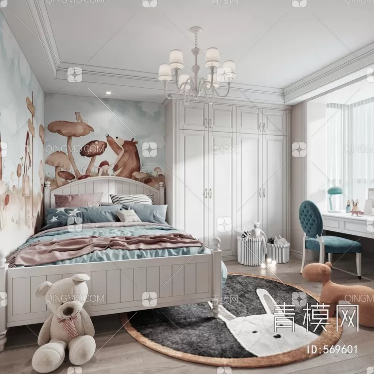 BED FOR KID – 3D MODELS – 360 – PRO