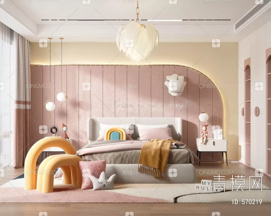 BED FOR KID – 3D MODELS – 361 – PRO