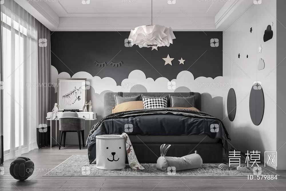 BED FOR KID – 3D MODELS – 379 – PRO