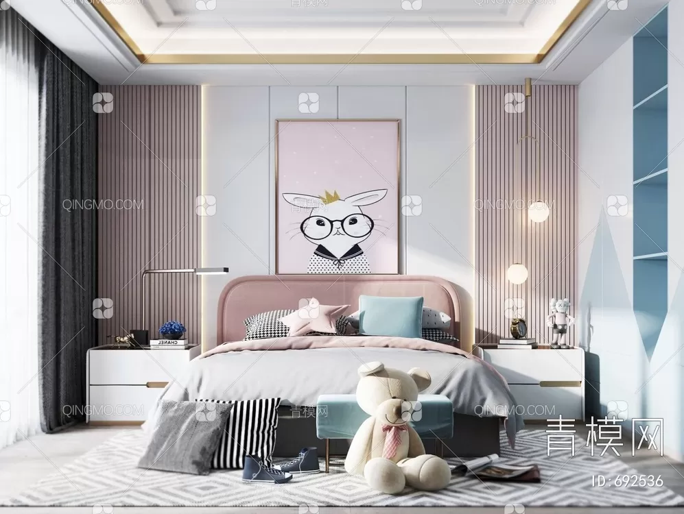 BED FOR KID – 3D MODELS – 386 – PRO