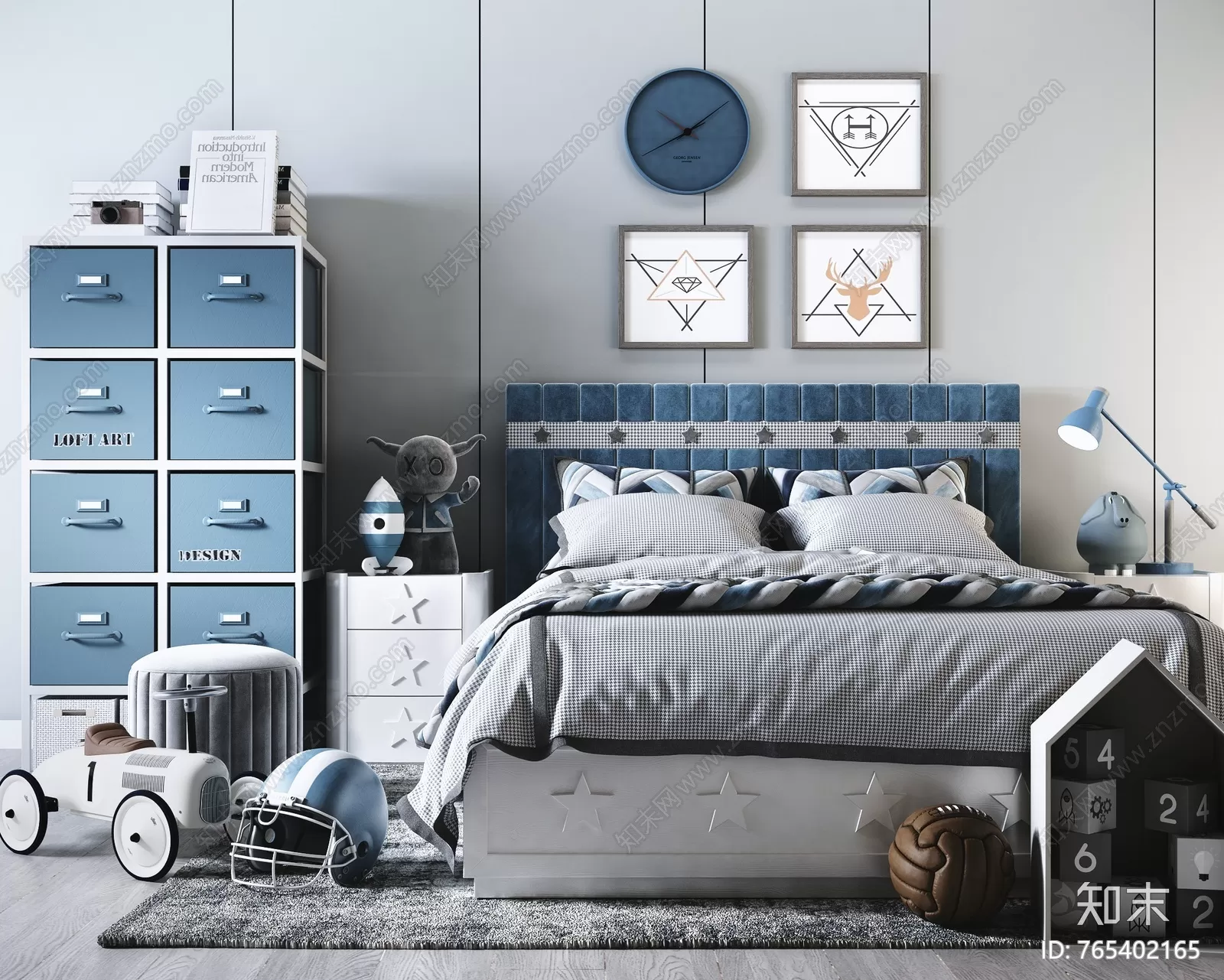 BED FOR KID – 3D MODELS – 389 – PRO