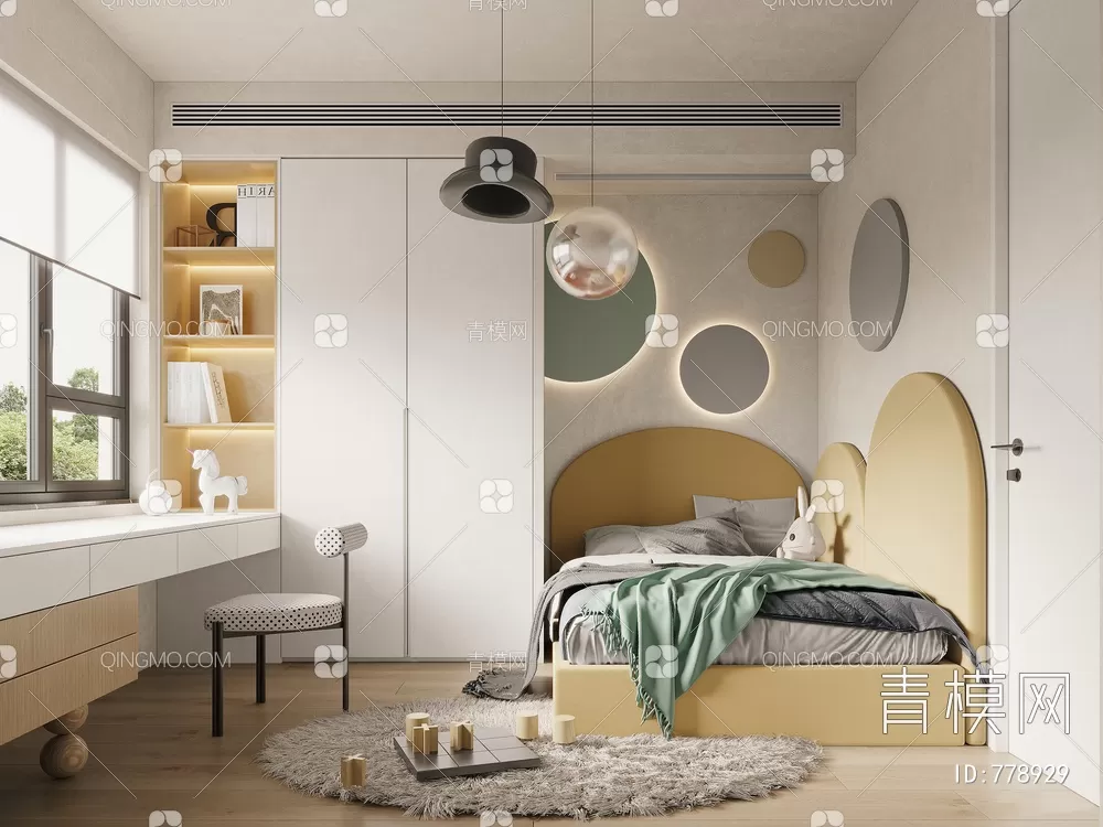 BED FOR KID – 3D MODELS – 390 – PRO