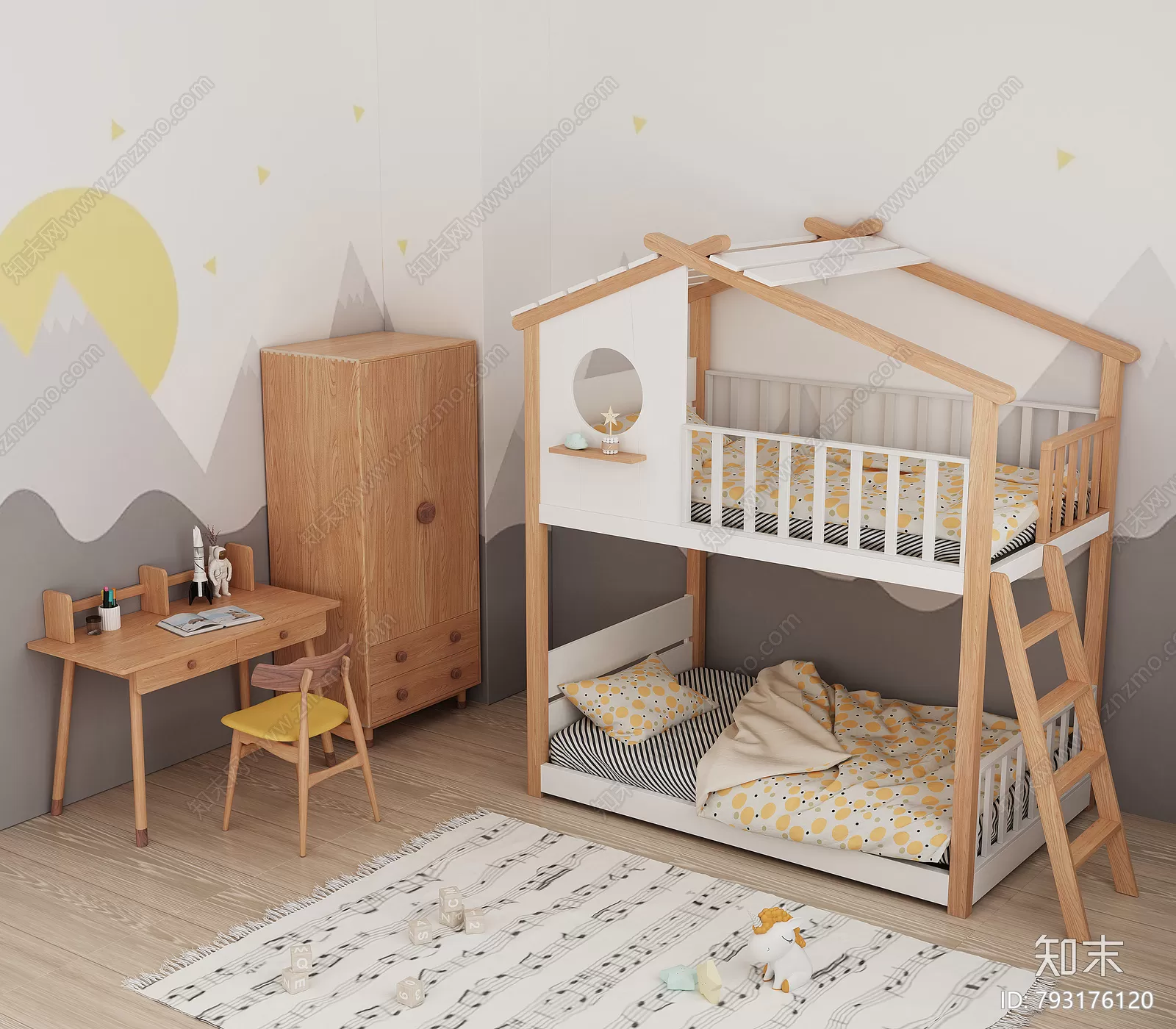 BED FOR KID – 3D MODELS – 392 – PRO