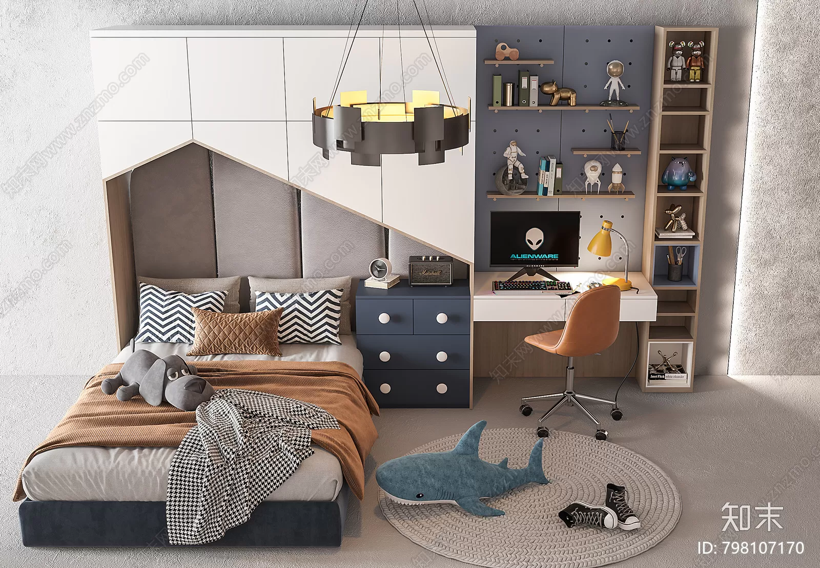 BED FOR KID – 3D MODELS – 395 – PRO