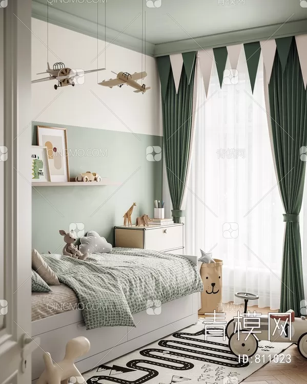 BED FOR KID – 3D MODELS – 396 – PRO