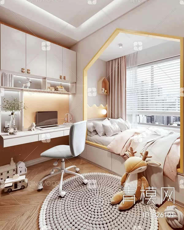 BED FOR KID – 3D MODELS – 398 – PRO