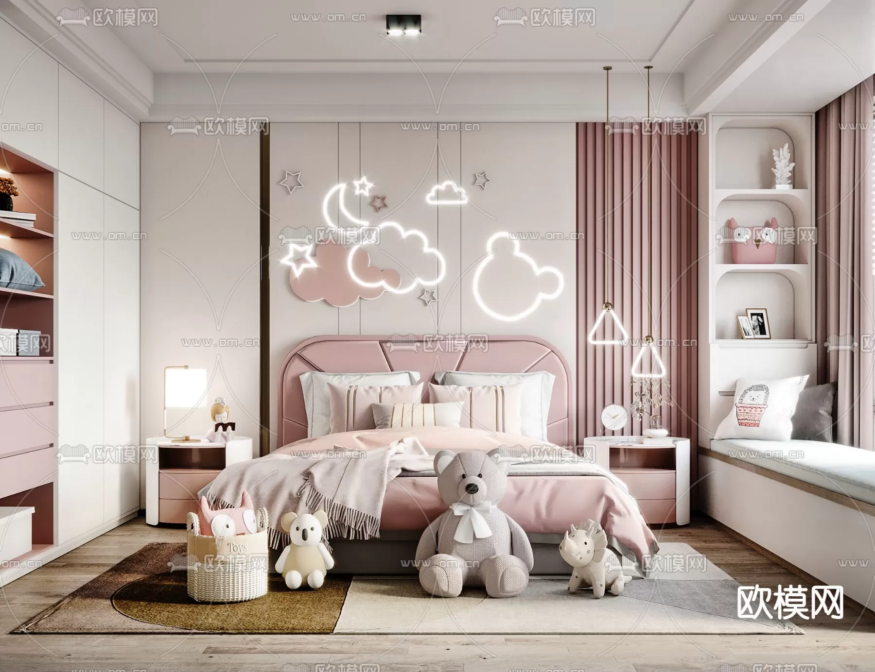 BED FOR KID – 3D MODELS – 407 – PRO