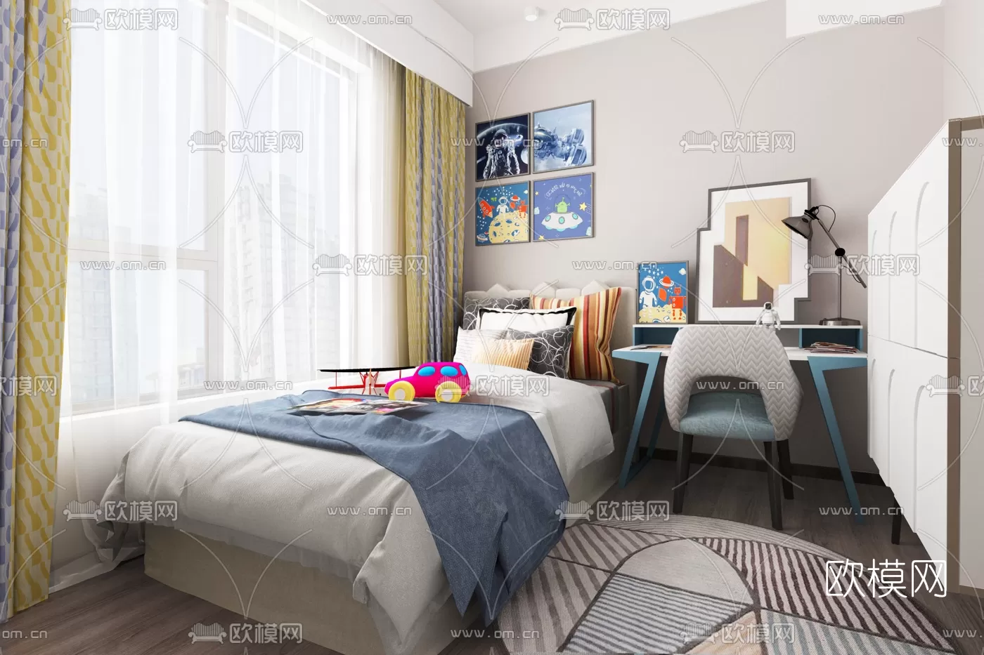 BED FOR KID – 3D MODELS – 411 – PRO