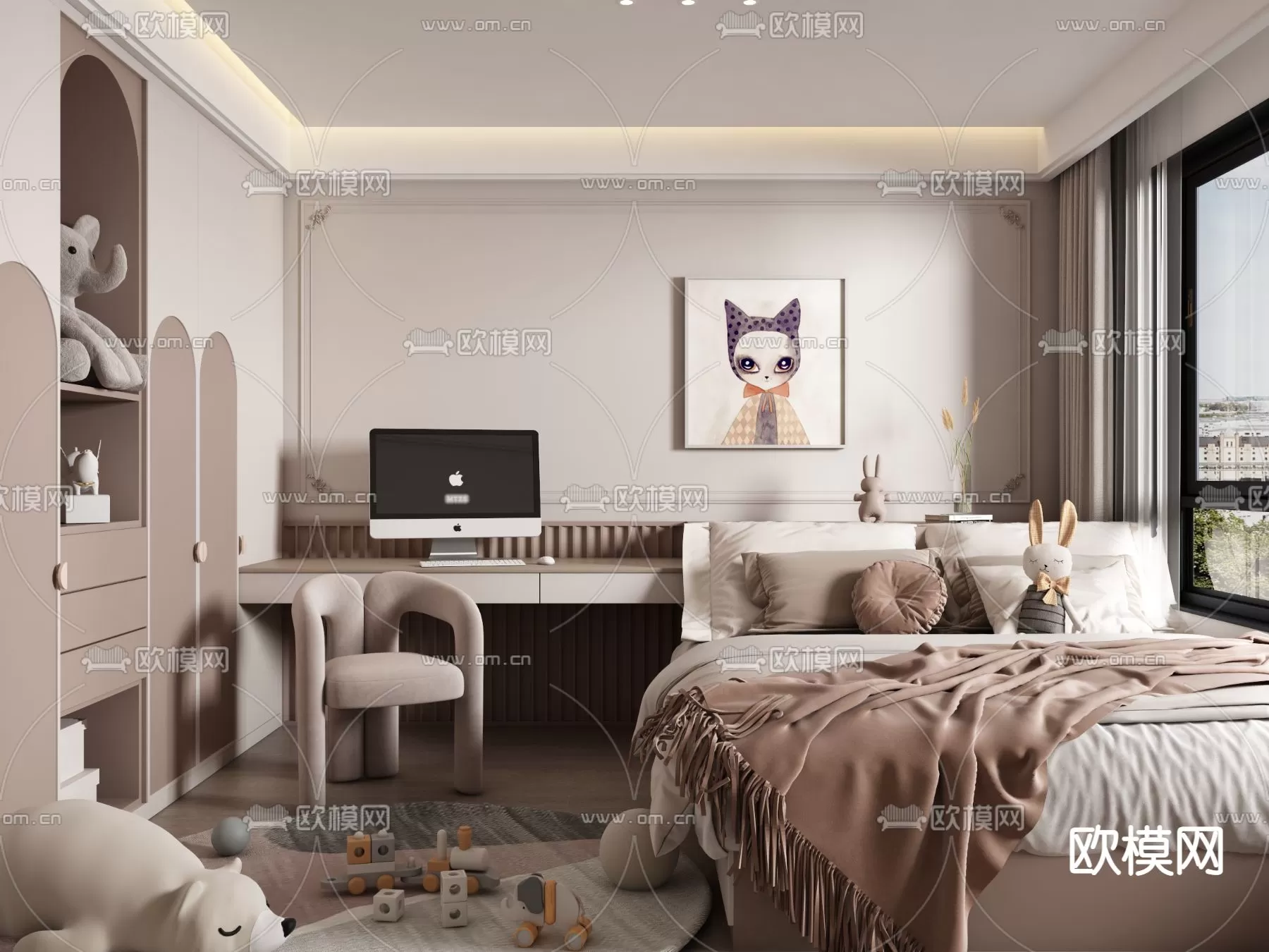 BED FOR KID – 3D MODELS – 413 – PRO