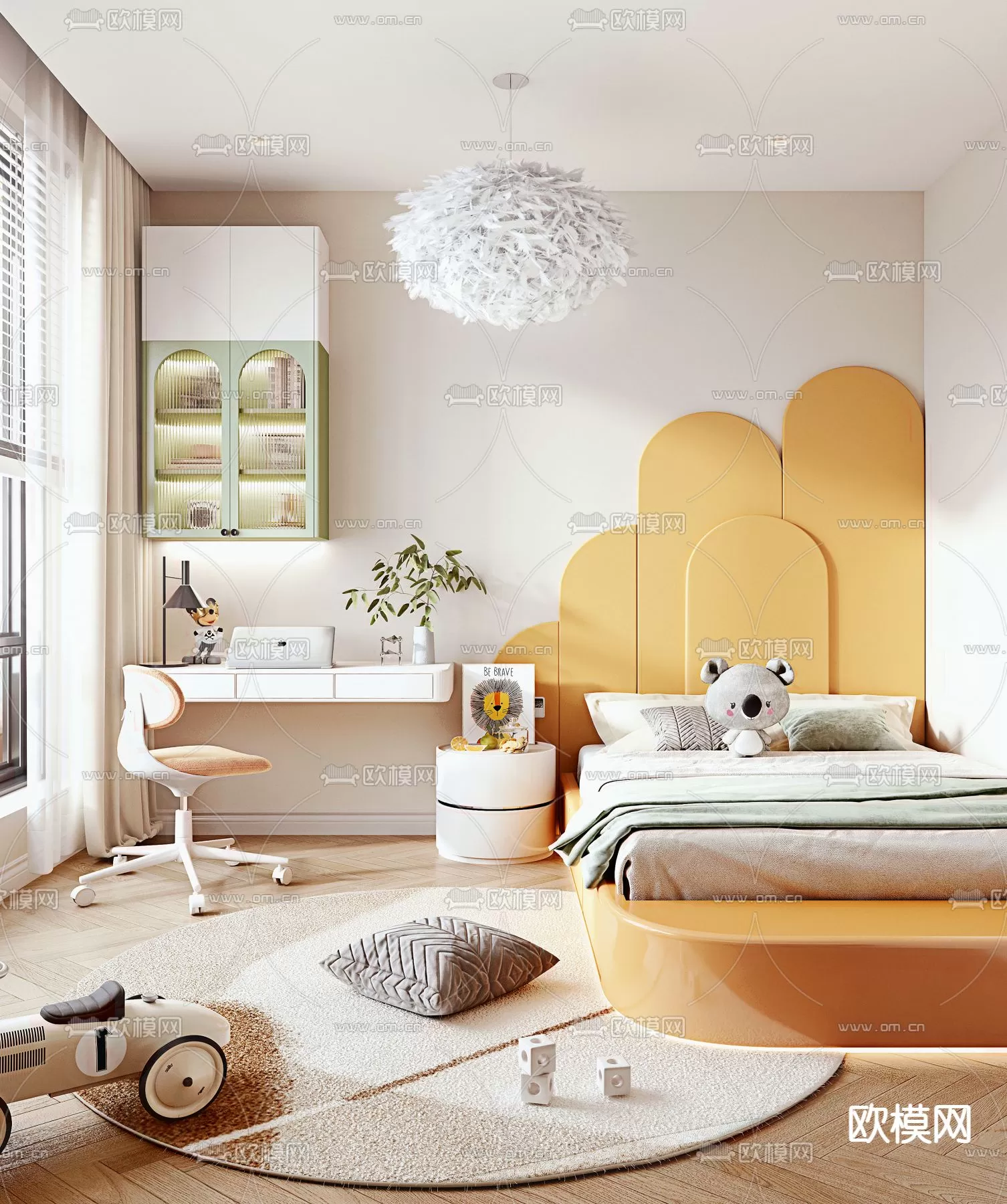 BED FOR KID – 3D MODELS – 442 – PRO