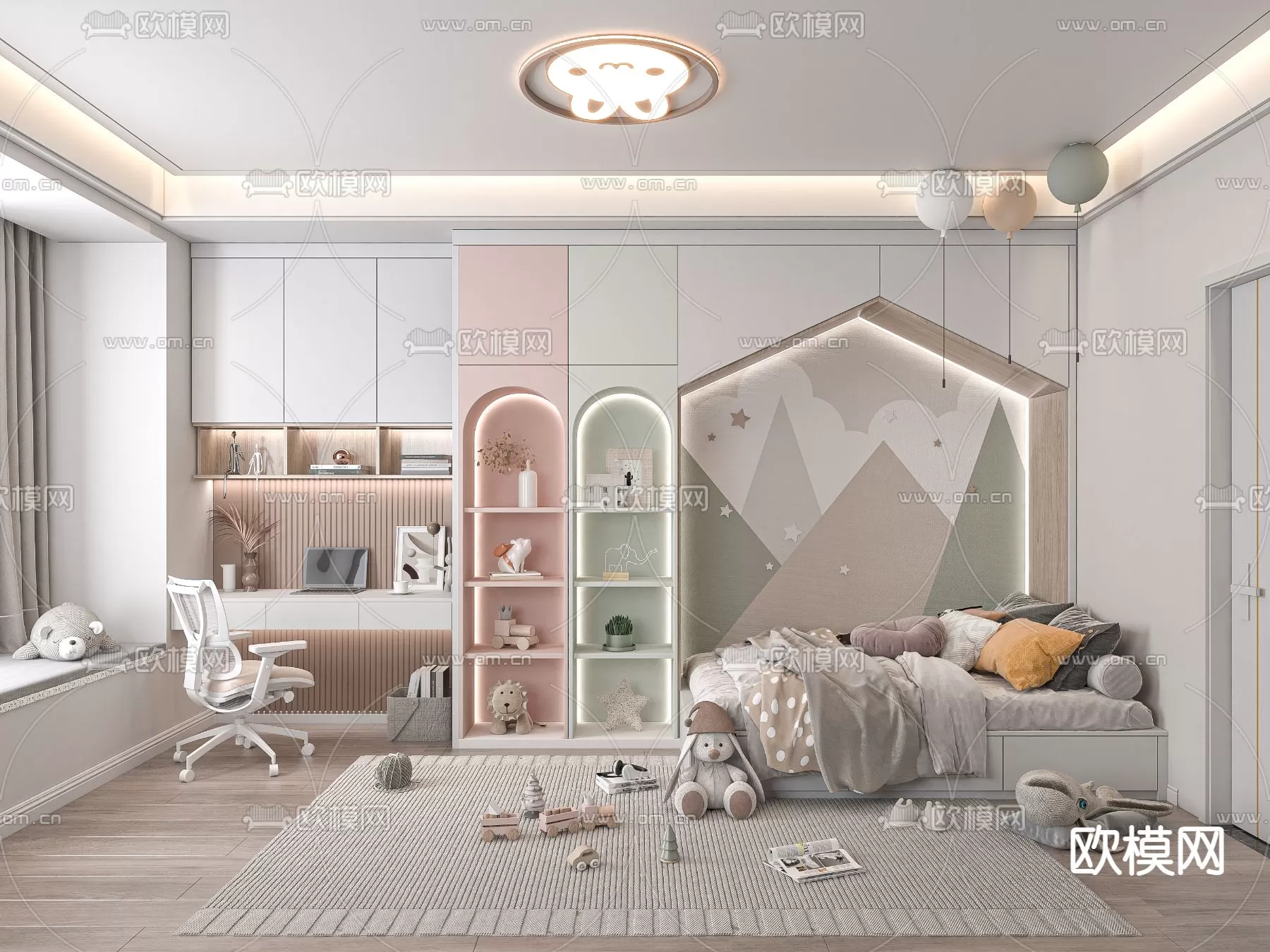 BED FOR KID – 3D MODELS – 444 – PRO