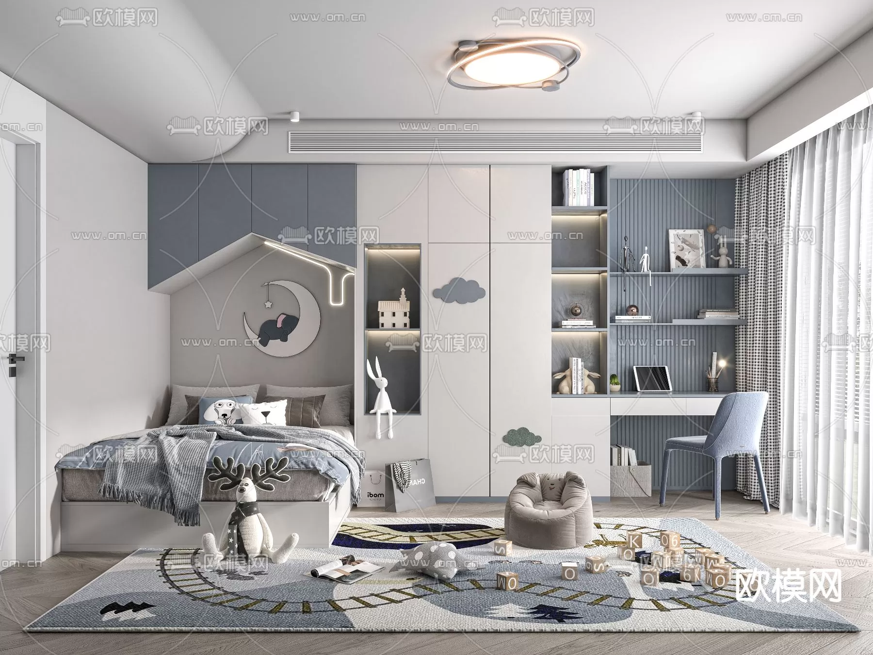 BED FOR KID – 3D MODELS – 445 – PRO