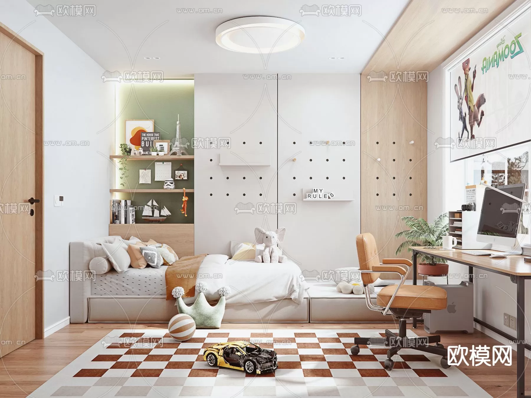 BED FOR KID – 3D MODELS – 447 – PRO