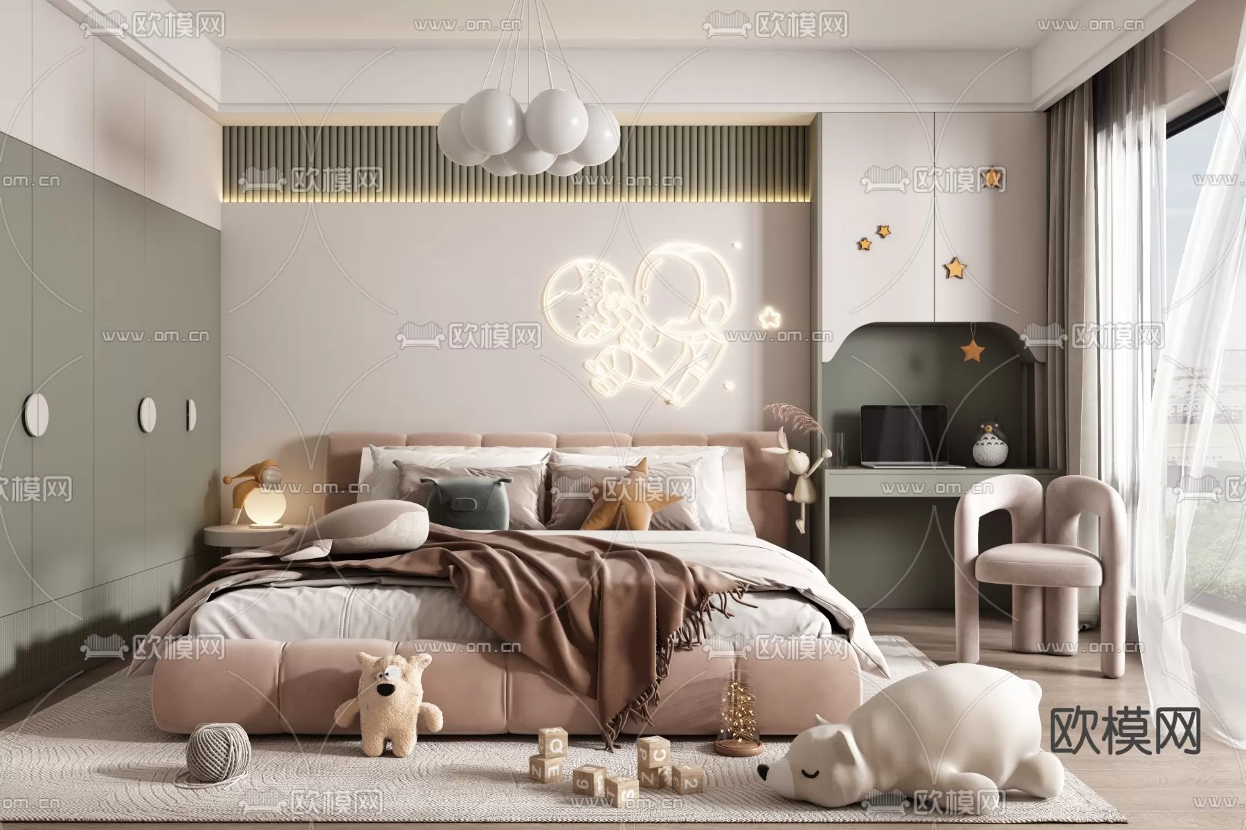 BED FOR KID – 3D MODELS – 448 – PRO