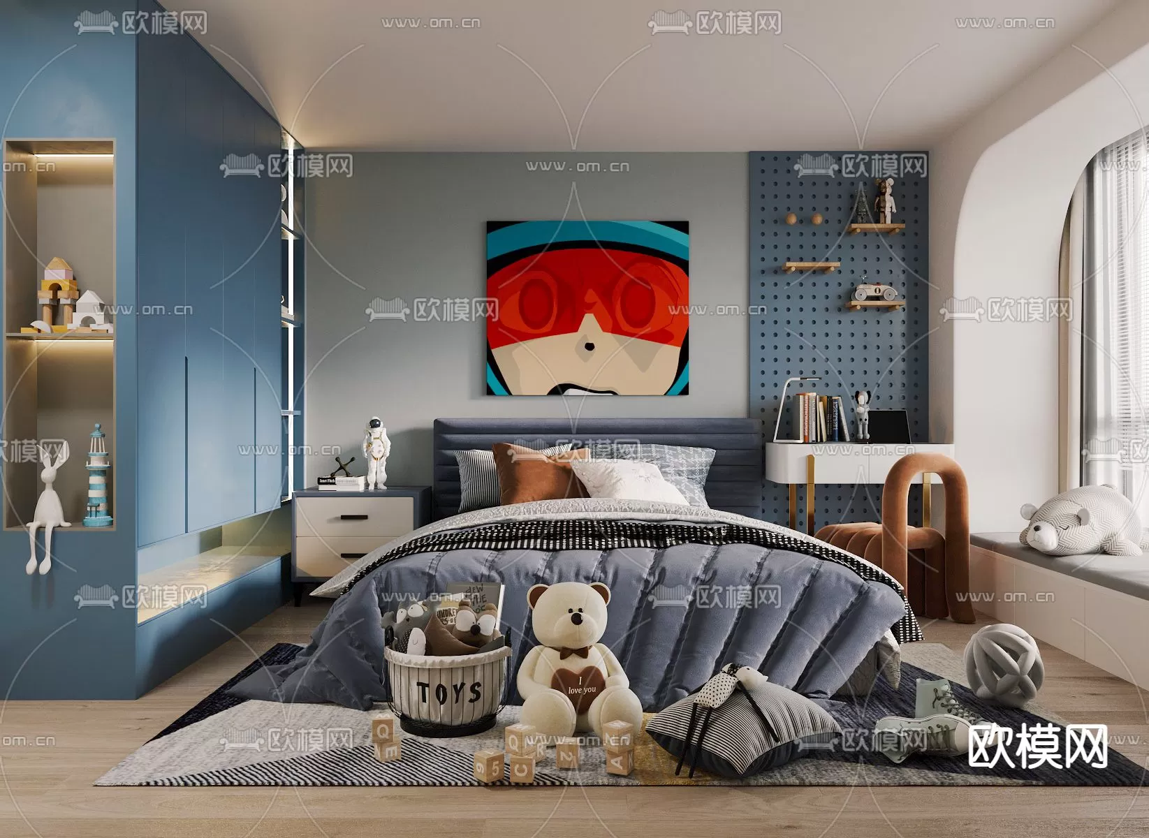 BED FOR KID – 3D MODELS – 455 – PRO