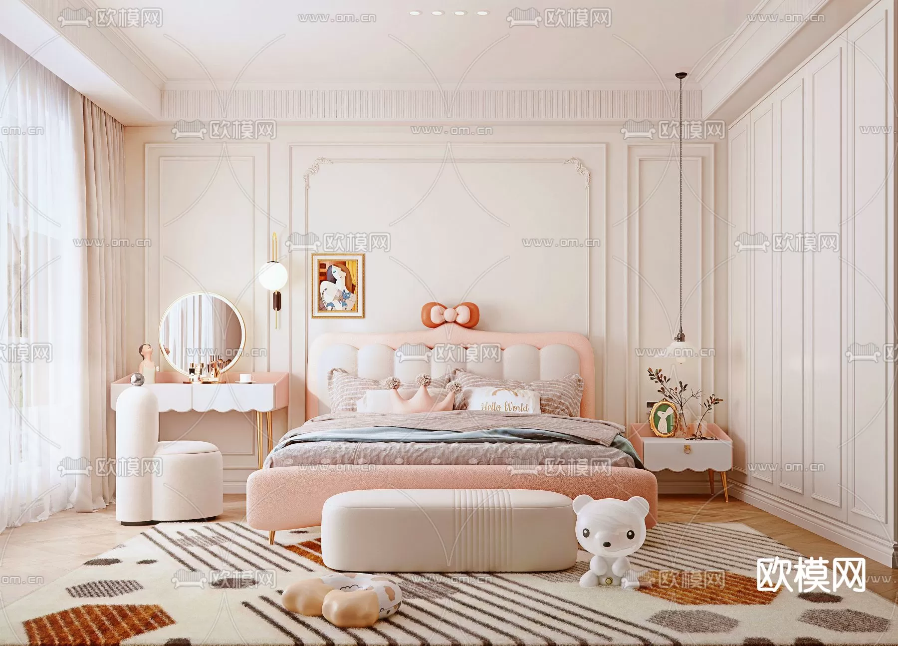 BED FOR KID – 3D MODELS – 468 – PRO