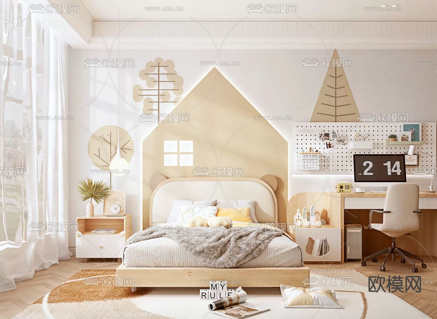 BED FOR KID – 3D MODELS – 489 – PRO