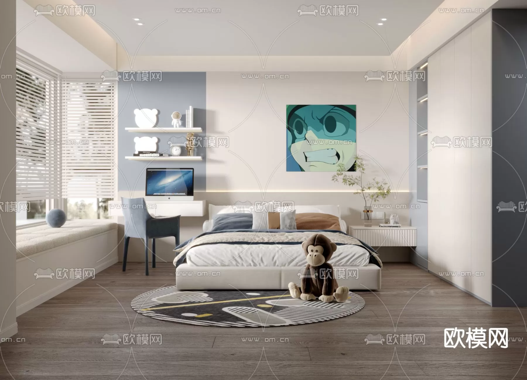 BED FOR KID – 3D MODELS – 513 – PRO