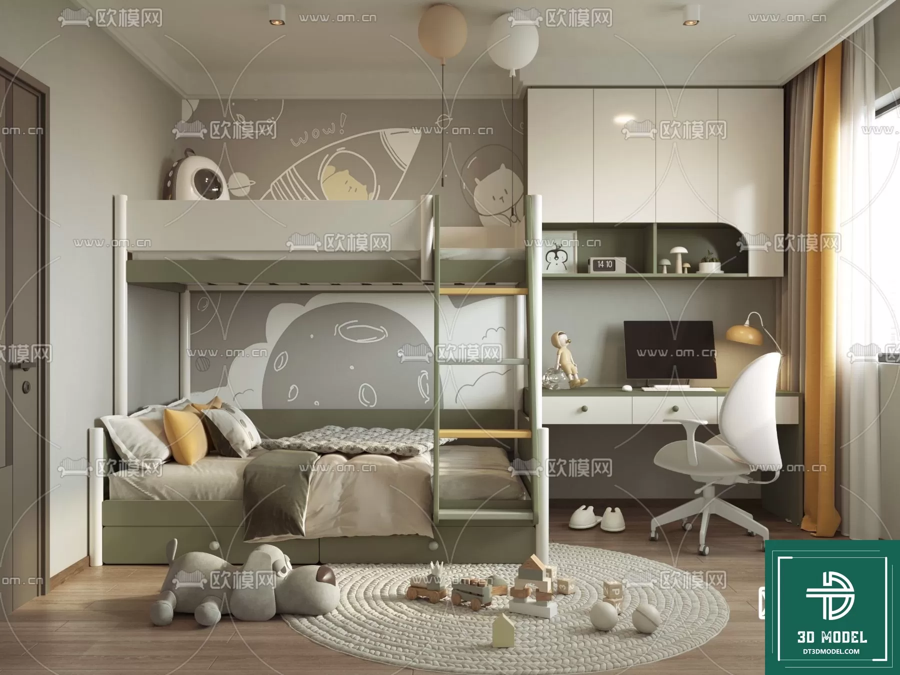 BED FOR KID – 3D MODELS – 527 – PRO