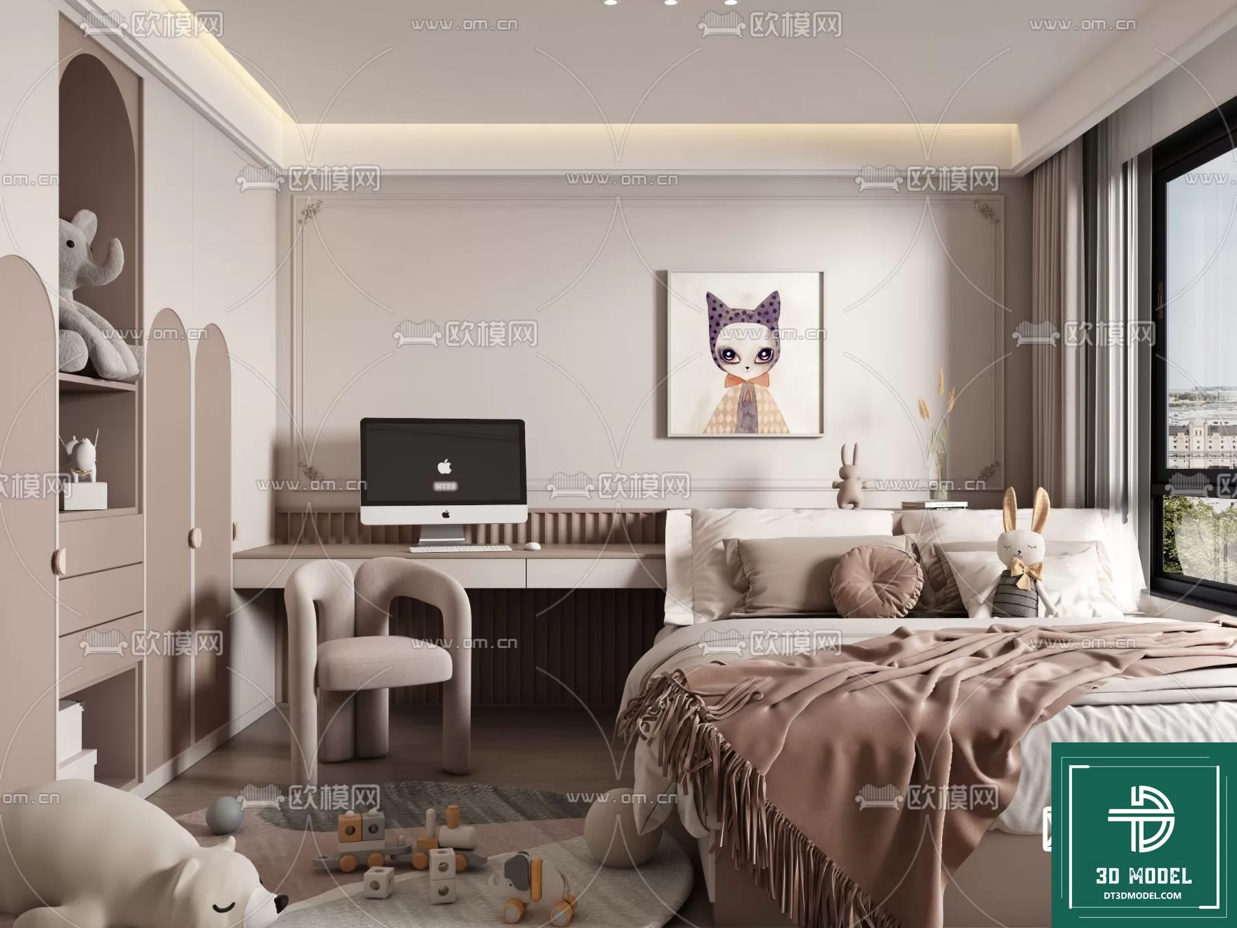 BED FOR KID – 3D MODELS – 533 – PRO