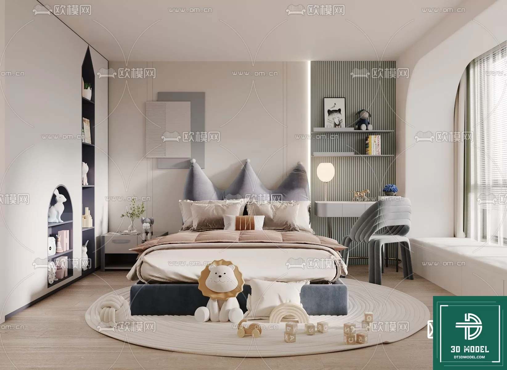 BED FOR KID – 3D MODELS – 544 – PRO