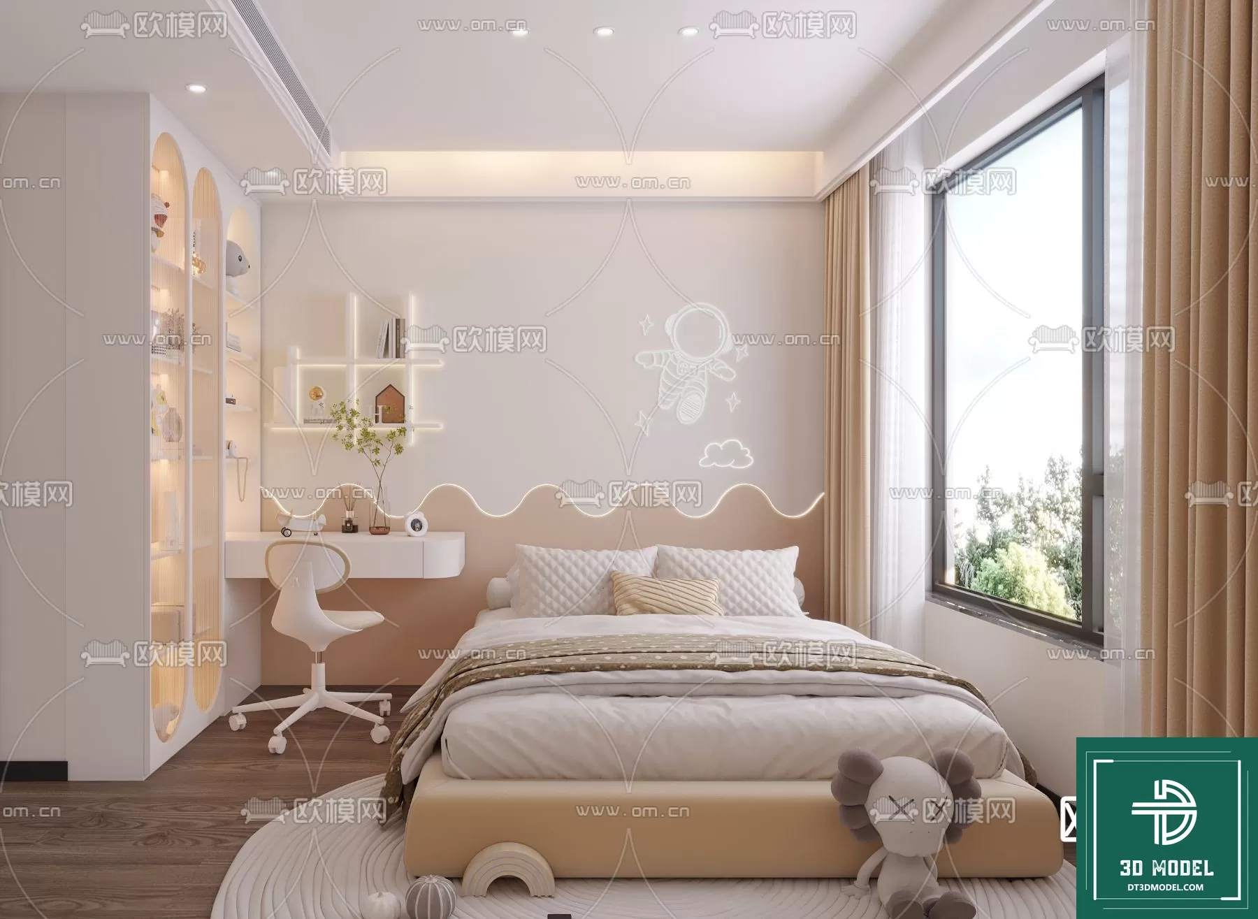 BED FOR KID – 3D MODELS – 552 – PRO