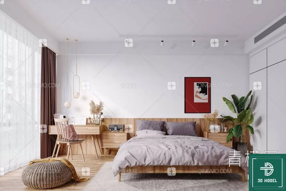 BEDROOM – 3DS MAX MODELS – 005 – PRO BEDROOM – 3DS MAX MODELS – 005 – PRO