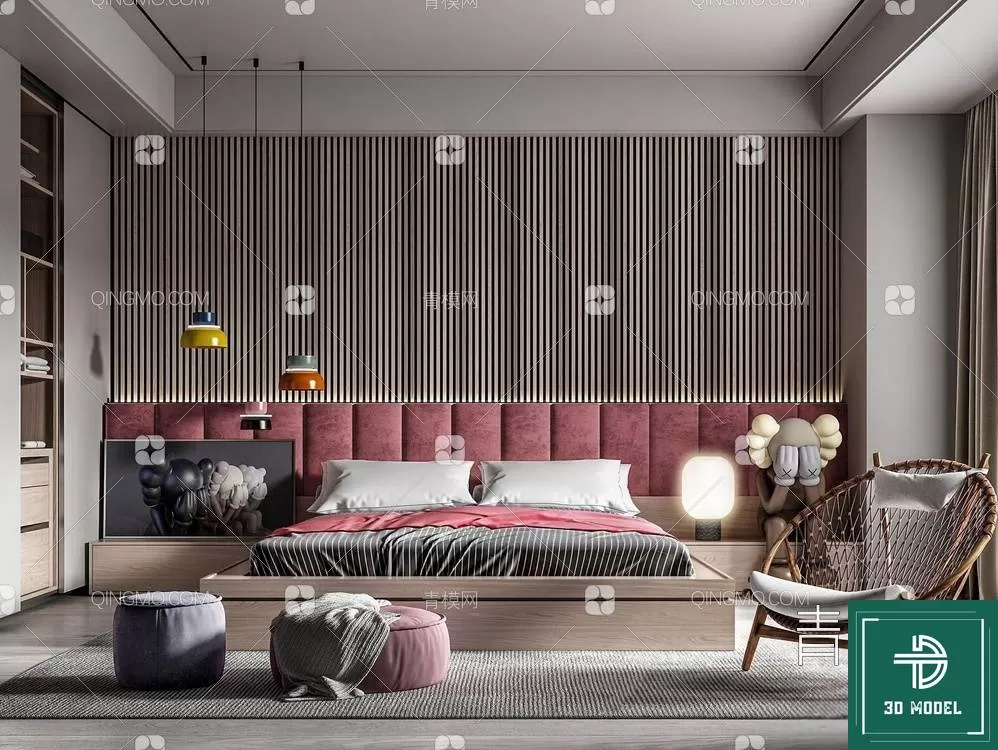 BEDROOM – 3DS MAX MODELS – 006 – PRO BEDROOM – 3DS MAX MODELS – 006 – PRO