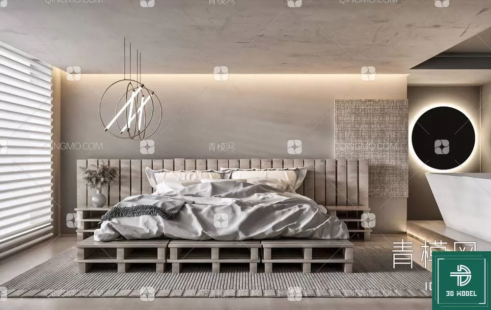 BEDROOM – 3DS MAX MODELS – 010 – PRO BEDROOM – 3DS MAX MODELS – 010 – PRO