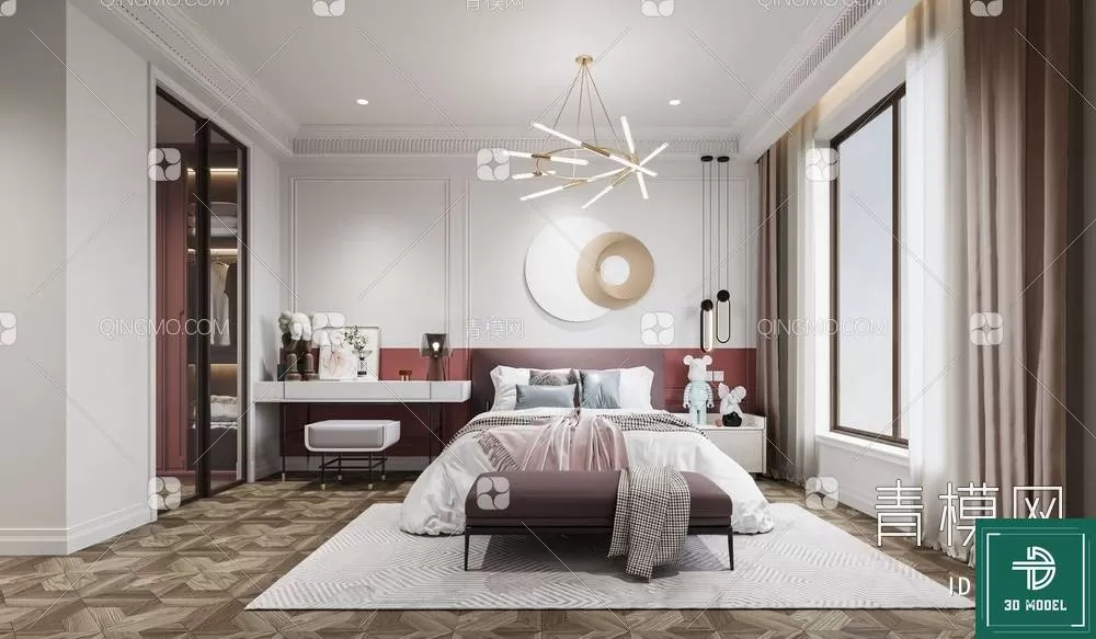 BEDROOM – 3DS MAX MODELS – 011 – PRO BEDROOM – 3DS MAX MODELS – 011 – PRO