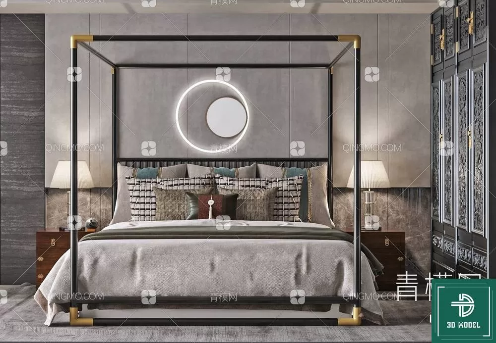 BEDROOM – 3DS MAX MODELS – 012 – PRO BEDROOM – 3DS MAX MODELS – 012 – PRO