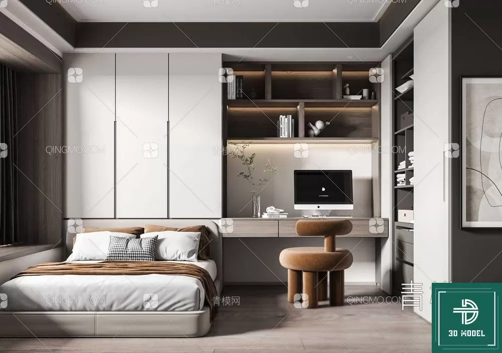 BEDROOM – 3DS MAX MODELS – 013 – PRO BEDROOM – 3DS MAX MODELS – 013 – PRO