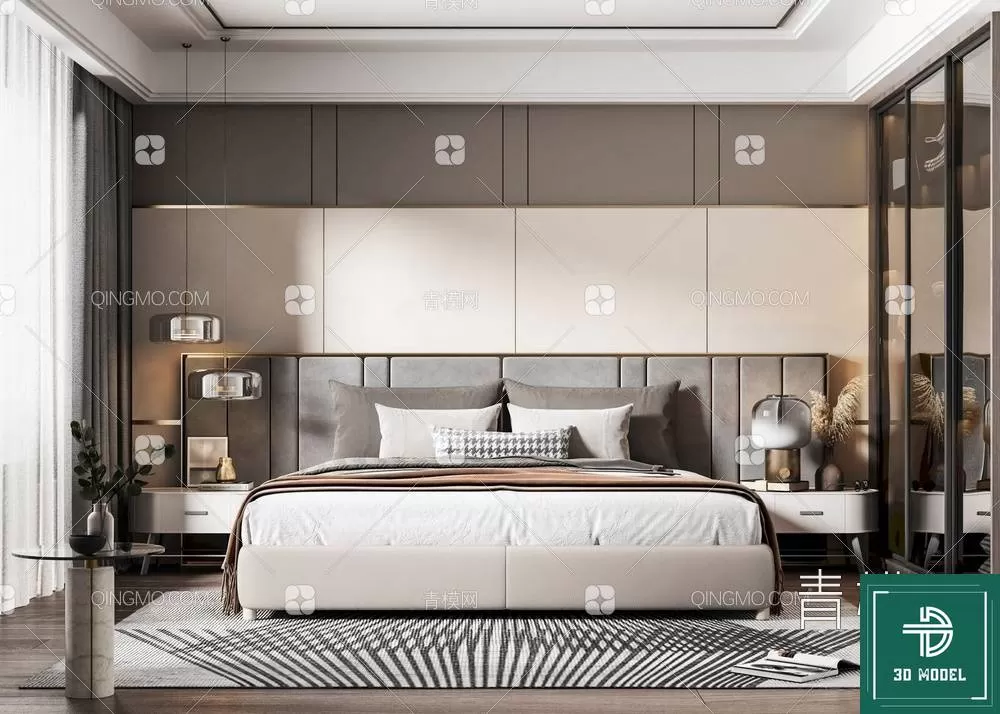 BEDROOM – 3DS MAX MODELS – 015 – PRO BEDROOM – 3DS MAX MODELS – 015 – PRO