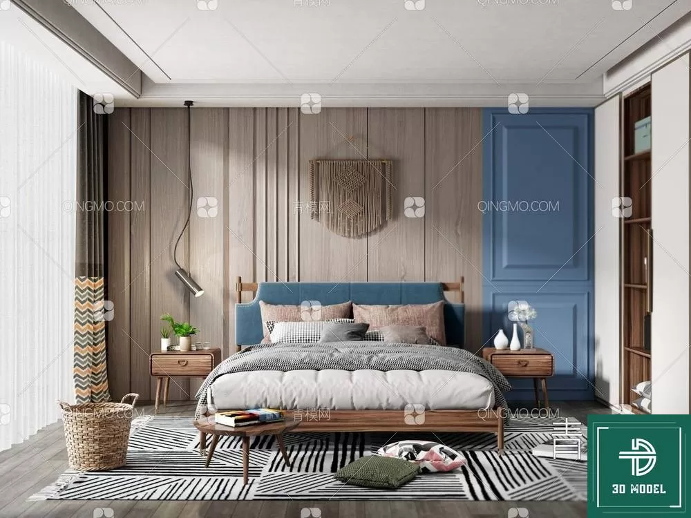 BEDROOM – 3DS MAX MODELS – 017 – PRO BEDROOM – 3DS MAX MODELS – 017 – PRO