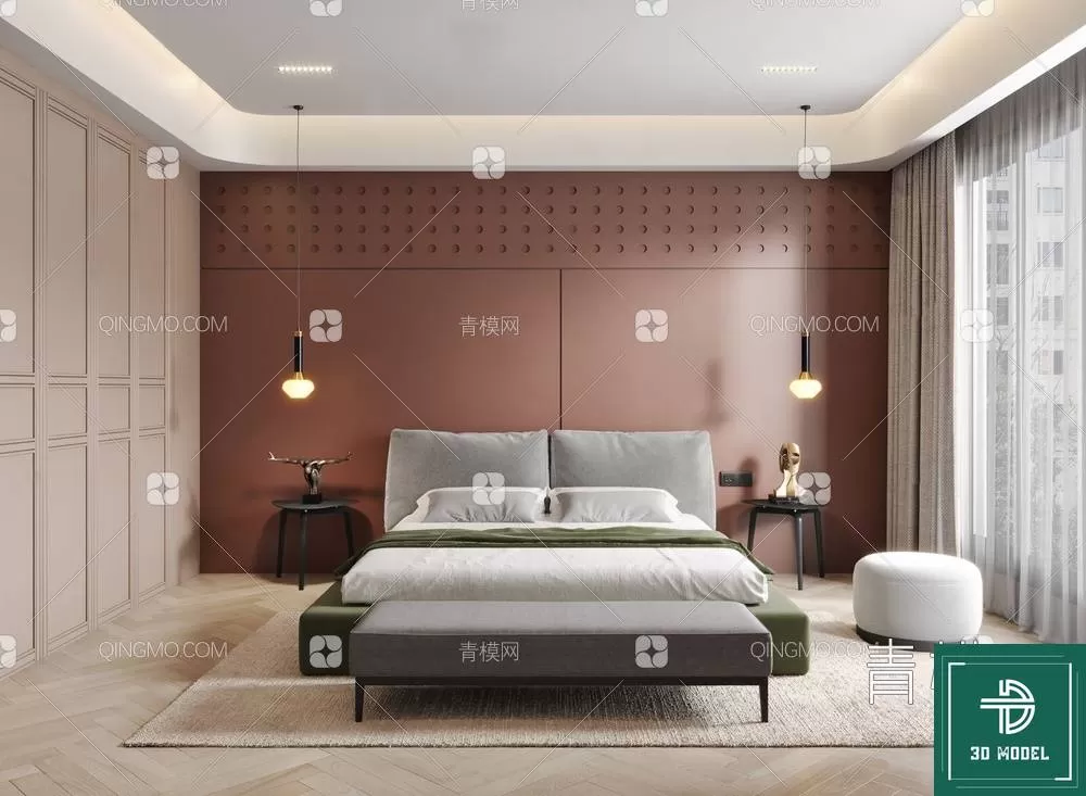 BEDROOM – 3DS MAX MODELS – 022 – PRO BEDROOM – 3DS MAX MODELS – 022 – PRO