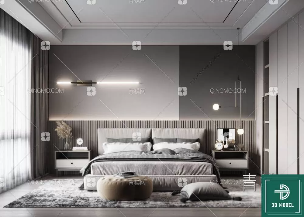 BEDROOM – 3DS MAX MODELS – 030 – PRO BEDROOM – 3DS MAX MODELS – 030 – PRO