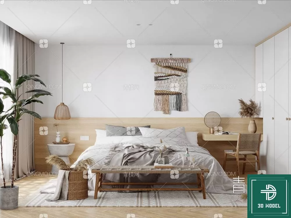 BEDROOM – 3DS MAX MODELS – 033 – PRO BEDROOM – 3DS MAX MODELS – 033 – PRO