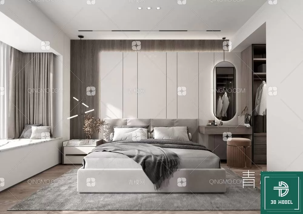 BEDROOM – 3DS MAX MODELS – 036 – PRO BEDROOM – 3DS MAX MODELS – 036 – PRO
