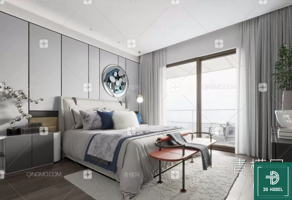 BEDROOM – 3DS MAX MODELS – 040 – PRO BEDROOM – 3DS MAX MODELS – 040 – PRO